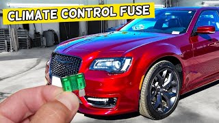 CHRYSLER 300 CLIMATE CONTROL FUSE LOCATION REPLACEMENT [upl. by Goldfarb]