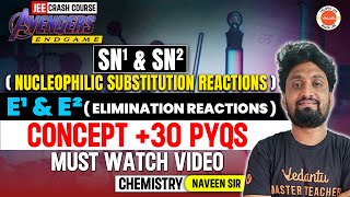 Nucleophilic Substitution Reactions amp Elimination Reaction  Concept PYQs  JEE 2024  Naveen Sir [upl. by Pederson]