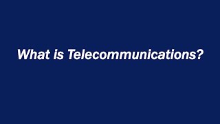 What is Telecommunications [upl. by Qifar]