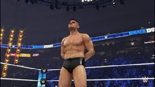 WWE 2K24 Gunther vs Ricochet  Smackdown [upl. by Lamrej]