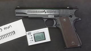 XY M1911 METAL Gel Blaster Convert to BB 6MM Chrono test  WGB  Airsoft [upl. by Nellir58]