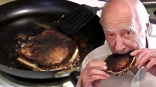 The Sweetest Old Man Makes The WORST Grilled Cheese Ive Ever Seen [upl. by Guod]