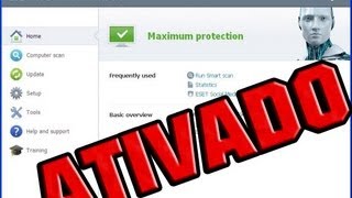 como baixar instalar e ativar esetnod 32 antivirus 6 32 bits 64 bits ptbr [upl. by Ledda]