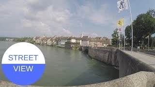 STREET VIEW in Rheinfelden in SWITZERLAND [upl. by Ydnes]