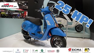 The most powerful Vespa ever Vespa GTS 310 2025  EICMA New Products 2024 [upl. by Chasse641]