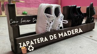 CONSTRUÍ MI PROPIA ZAPATERA CON MADERA RECICLADA pallets [upl. by Renaxela742]