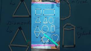 Maths project  shapes  Maths Shapes shortvideo shortreels school [upl. by Murielle]