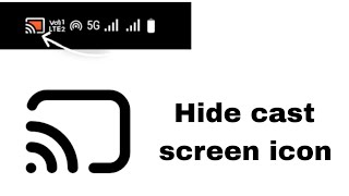 How to hide Cast screen Icon cast icon कैसे छिपाए [upl. by Assirod]