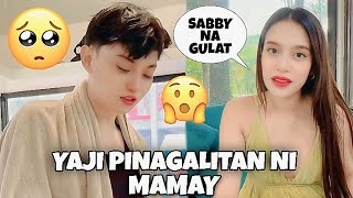 MAMAY PINAGALITAN SI YAJI 😱😨😰 SABBY NAGULAT SA SINABI NI MAMAY yabby [upl. by Anerol]