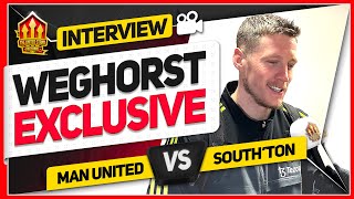 I LOVE THIS CLUB WEGHORST MAN UTD INTERVIEW [upl. by Ahseid]