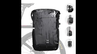 2022 New Rhinowalk 22L Waterproof Bike Pannier Bag Portable Bicycle Backpack [upl. by Grani448]