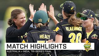 Aussies absorb pressure to come up trumps in T20 final [upl. by Nolrah]