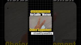 💪 Herbalife ✅  Herbalife Women Choice supplement  Specification amp Ingredients [upl. by Scrivings]