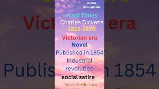 PGTRB Hard Times novel by Charles Dickens💐💐 [upl. by Rehoptsirhc]