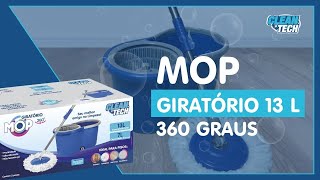 MOP GIRATÓRIO 13L  CLEANTECH [upl. by Aderfla]