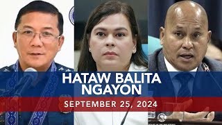 UNTV Hataw Balita Ngayon  September 25 2024 [upl. by Sascha434]