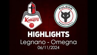 Highlights Legnano  Omegna del 06112024 [upl. by Shermie256]