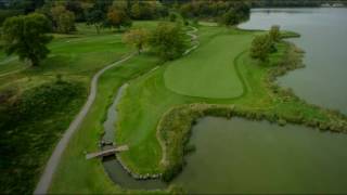 Hole 7 Flyover  Hazeltine National Golf Club [upl. by Ileyan]