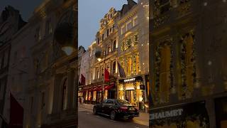 London street Christmas decorations christmas uk london shorts [upl. by Maharg318]