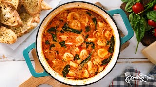 The BEST Tortellini Soup with Italian Sausage and Spinach  Easy Recipe [upl. by Yhtnomit]