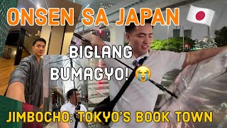 ONSEN SA JAPAN pero bumagyo 😭  JIMBOCHO Tokyos Book Town  Marvin Samaco [upl. by Leasi573]