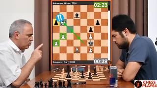 🎦 Brilliant Kasparov vs Hikarus Incredible Speed Garry Kasparov vs Hikaru Nakamura St Louis 2017 [upl. by Yerrok]