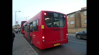 Enviro 200 ExFirst London DMV44309 Metroline DEL1977 YX12AYK Route 316 Leaving at Queens Park Stn [upl. by Dahij351]