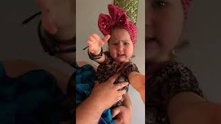 Babys reaction when dad shaves😆baby toddlers hilarious cutebaby haha dad reaction haha [upl. by Tersina]