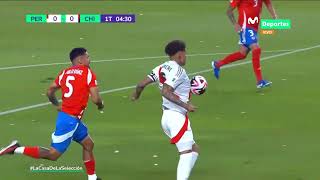 PERÚ vs CHILE GUERRERO CAE EN EL ÁREA Y PRIMERA POLÉMICA DEL PARTIDO  CLASIFICATORIAS 2026 🇵🇪⚽🇨🇱 [upl. by Enirbas160]