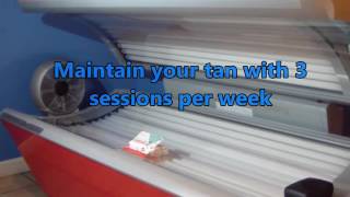 EZ Tan Ergoline Ambition 250 Basic Tanning Bed Voiced Demo Video [upl. by Kcorb]