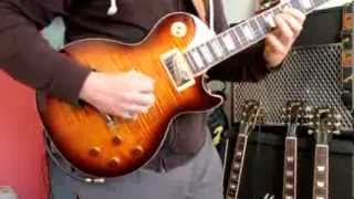 Burstbucker pro alnico V Desert burst AAA flame top Gibson les Paul [upl. by Tol]