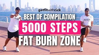 5000 Steps Workout At Home  Fat Burn Walk  2 Mile Walk [upl. by Ecarg]