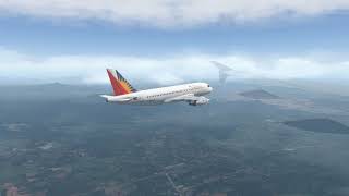 X Plane 11  Landing at Manila Philippines  Airbus A319  Max Graphics [upl. by Myrna]