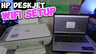 How To Connect HP Printer To Wireless Network HP Deskjet 2820e Printer WIFI Setup amp Print [upl. by Eirrac508]