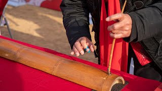 Monochord special instrument of China’s Jing ethnic group [upl. by Essilem]