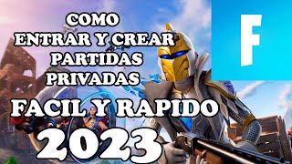 Tutorial Completo para Crear y Unirte a Partidas Personalizadas en fortnite  Guía Paso a Paso 2023 [upl. by Ardnaxela362]