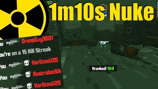 110 Nuke probably my fastest on an alt because my main got hacked and Krunker doesnt care [upl. by Ahserak]