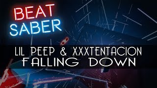 Beat Saber  Falling Down  Lil Peep amp XXXTENTACION 100 FC [upl. by Benedicta]