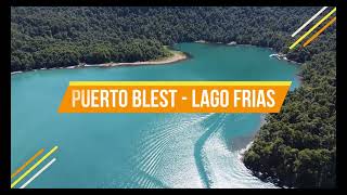 Puerto Blest Lago Frías Puerto Alegre Puerto Frías Bariloche Patagonia Argentina Drone 4K [upl. by Rentschler]