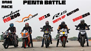 KTM RC200 BS6 VS RC200 BS4 VS RC200 BS3  TOP END  HIGHWAY BATTLE  KTM 😈 [upl. by Sitoeht]