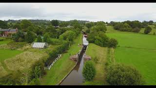 Frankton Locks Montgomery Canal junction with Llangollen Shropshire Union Canal [upl. by Manfred]