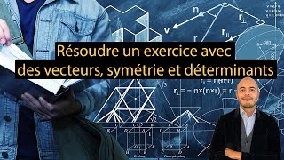 Seconde  Exercice  Vecteurs symétrie centrale et déterminants [upl. by Daphne27]