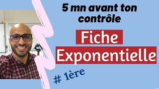 5 minutes avant ton contrôle  Fiche Exponentielle [upl. by Alla]