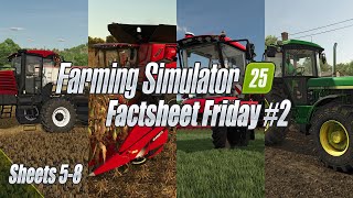 A Classic Tractor DLC Windrower Huge Combine amp Big Sprayer  FS25 Fact Sheet Friday 2 [upl. by Haliled312]