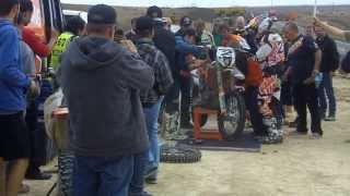 Baja 1000 2013  KTMCaselliRamirez pit at rm689Colonet [upl. by Gratia]