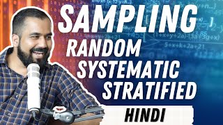 Sampling Techniques  Random Systematic and Stratified Explained in Hindi  Data Science [upl. by Dougy12]