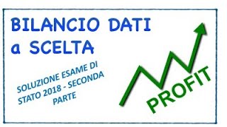 Bilancio con dati a scelta due anni seconda parte [upl. by Monjan]