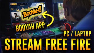 how to stream on booyah app with pc laptop  booyah app stream tutorial [upl. by Haimaj]