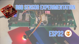 RGB sensor TCS34725 experimentation with an ESP32 on Platformio [upl. by Rusticus]