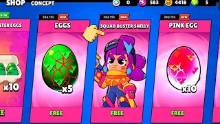 😋YEEES FREE UPDATE IS HERE ⬆️😁 BRAWL STATS LUCKY MONSTER EGGS OPENING🥚 CONCEPT [upl. by Alejandrina]